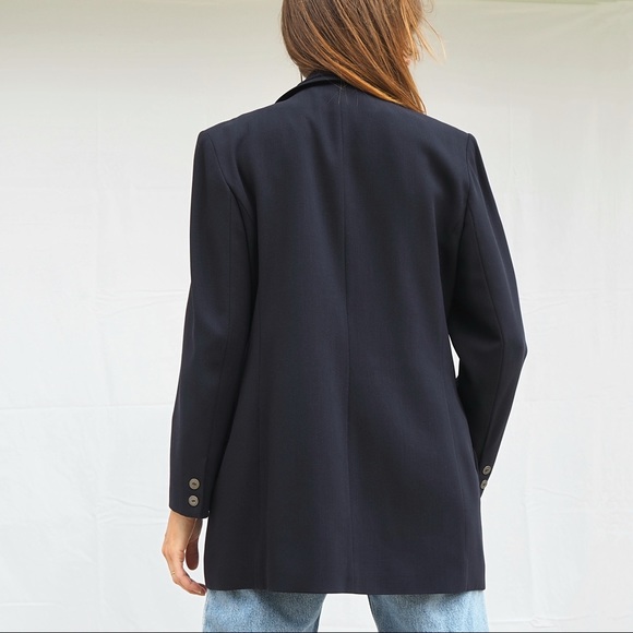 ⛔️SOLD⛔️ VINTAGE DARK NAVY PERRI CUTTEN BLAZER - Picture 4 of 4